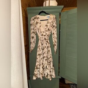 Antonio Melani Shira Drapery Twill A-Line Dress 0